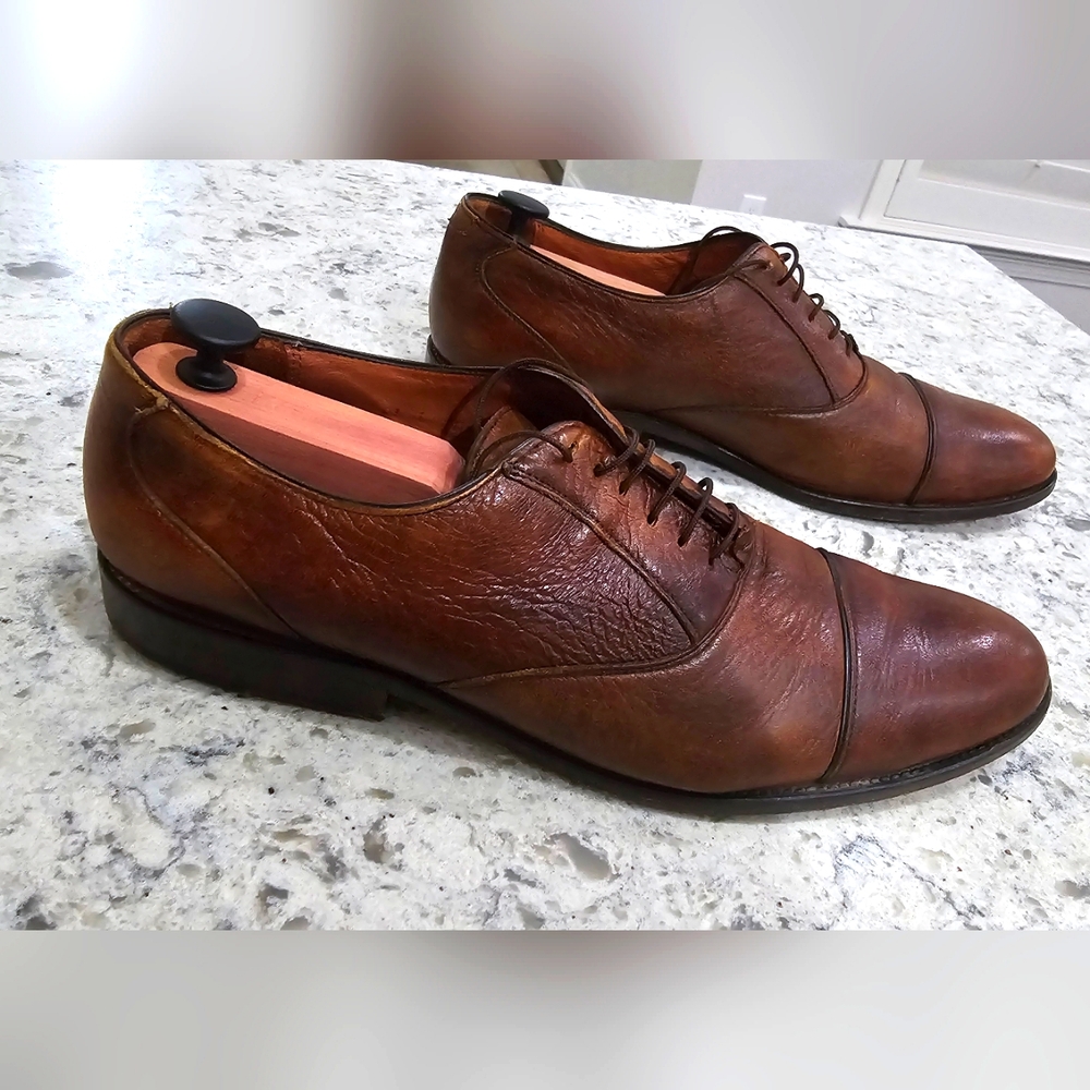 Deerskin Alan Payne Fatto A Mano Leather Shoes. Men’s Size 11.